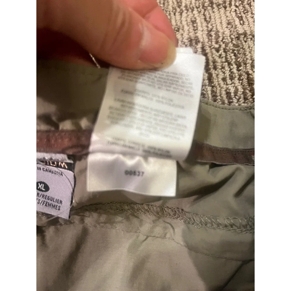 Columbia Titanium Convertible Hiking Pants Mens XL Sage Green Zip Off TL8273